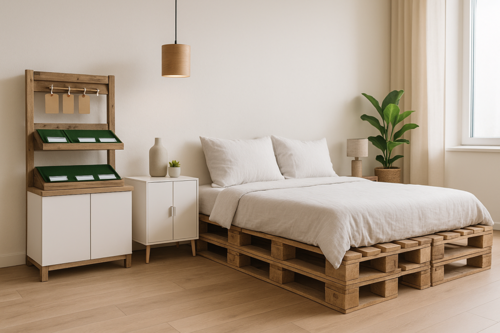 Łóżka i meble z palet – ekologiczny design, który odmienia charakter wnętrz