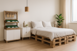 Łóżka i meble z palet – ekologiczny design, który odmienia charakter wnętrz