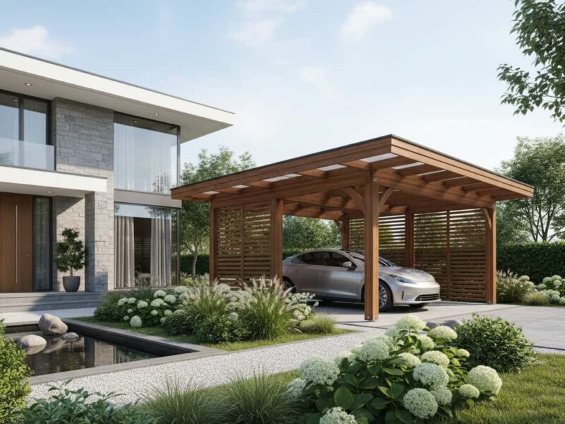 Pergole i wiaty jako element termomodernizacji domu